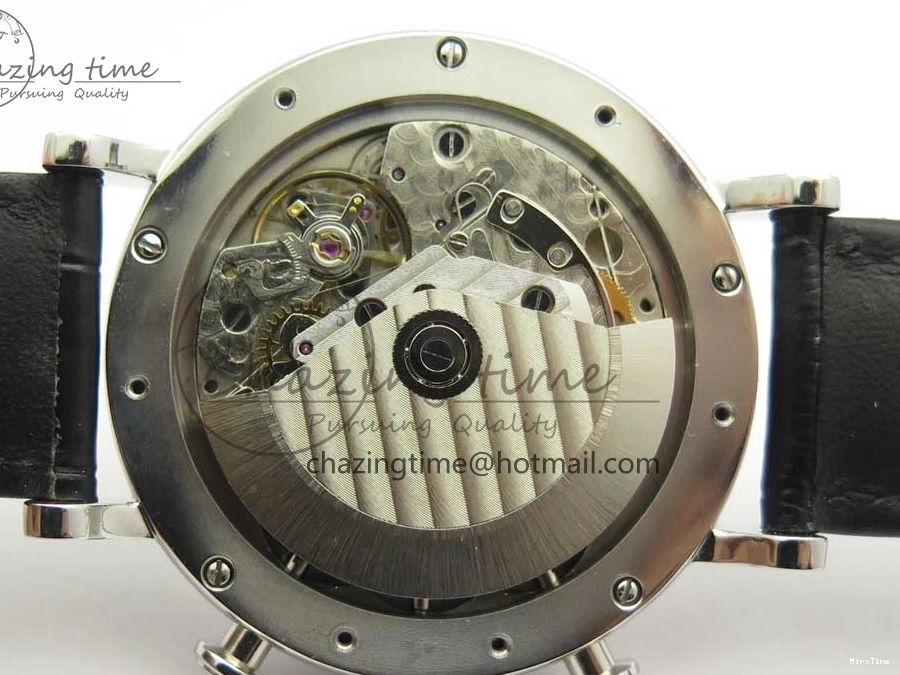 MIROTIME 0123 Portofino IW391001 SS ZK 1:1 Best Edition White Dial Silver Markers on Black Leather Strap A RelaxedFit 7139